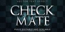 Chess Checkmate Text Effect, Editable Epic And Play Text Style