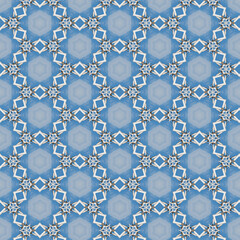 Beautiful Blue Patterns background. Geometric shapes that overlap each other to form a beautiful shape.