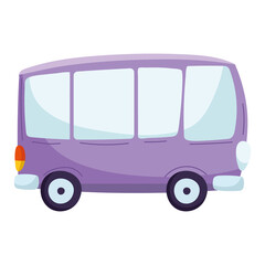 Canvas Print - cartoon bus transport