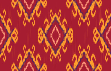 ethnicity ikat seamless pattern geometric ethnic oriental traditional embroidery style.Design for background,carpet,mat,wallpaper,clothing,wrapping,Batik,fabric,Vector illustration.