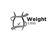 © Health19Art - women weight loss silhouette logo designs simple for slim and clinic logo and health service