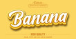 © Rtn_Studio - Editable text style effect - Banana text style theme.