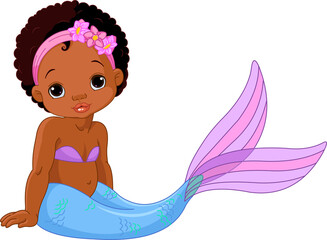 Sticker - Mermaid Baby Girl 