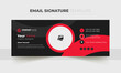 Email signature vector templates, Trendy email signature, Modern Professional awesome unique Corporate custom beautiful personal Office Email signature design template set with the layout,
