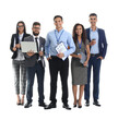 © Pixel-Shot - Team of young business people on white background