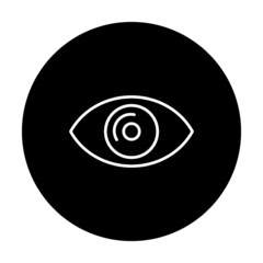 Poster - Eye Vector Line Inverted Icon Design