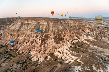 Sticker - Beautiful view from hot air balloons in Cappadocia