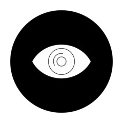 Poster - Eye Vector Glyph Inverted Icon Design