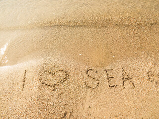 Poster - Inscription I love the sea