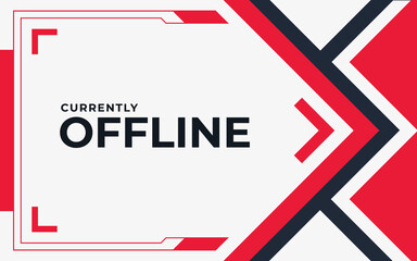 Wall Mural - Twitch Stream Offline Banner or Screen for Streamers vector template