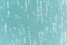 Texture Is Turquoise With White Specks. Pleasant Combination Of Turquoise And Snow-white Colors. Background For Christmas And New Year Designexture Is Turquoise With White Specks And Stripes