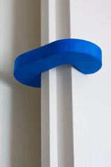 Canvas Print - View of a rubber object on the door for not hitting the wall in the house