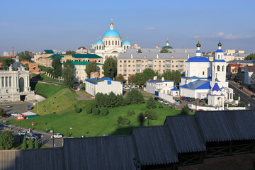 Wall Mural - View from the Kremlin observation deck at the historical centre of Kazan. Tatarstan, Russia.