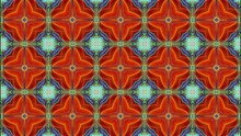 Multicolored Symmetrical Kaleidoscope Background