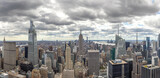 Fototapeta  - September 2021 New York City Manhattan midtown buildings skyline wide panorama view