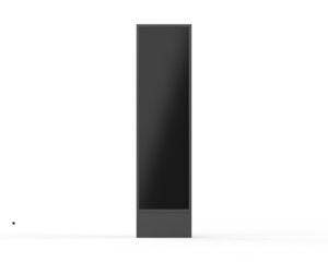 Wall Mural - LED city light stand mock up template, acrylic information show electronic display floor stand for branding, 3d illustration