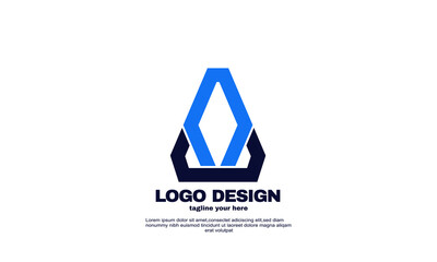 stock illustrator abstract modern eye catching identity corporate company and business logo design