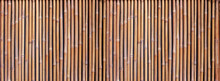 Bamboo Wall Abstract Texture Background Composition, Top View Above