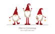 © krissikunterbunt - merry christmas greeting card with cute dwarf