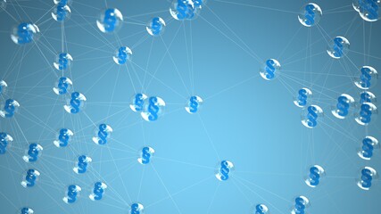 Wall Mural - Connected Paragraphs