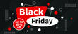 black friday big discount sale web banner template design