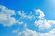 © Maliflower73 - White clouds with blue sky in a sunny day. Pastel colour of sky in the morning. Concept of new life beginning, freedom of life and peaceful.