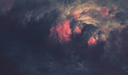 Wall Mural - sunbreaking cloudscape - 13k