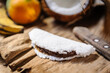 © Cacio Murilo - Tapioca with coconut sweet, papaya and banana. Delicacy from the northeast region of Brazil.
