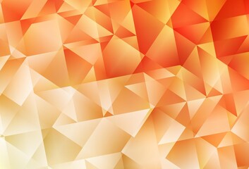 Light Orange vector abstract mosaic pattern.