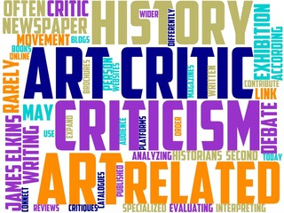 art critic typography, wordcloud, wordart, art,critic,exhibition,gallery,culture