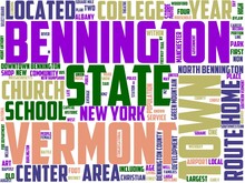 Bennington Typography, Wordcloud, Wordart, Background,bennington,american,america,travel