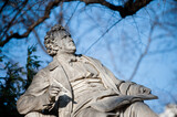 Fototapeta  - A monument to composer Schubert in a park in Vienna