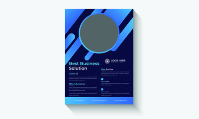 Creative Corporate & Business Flyer Brochure Template, abstract business flyer template with clean design. Brochure, cover, annual report, poster, flyer