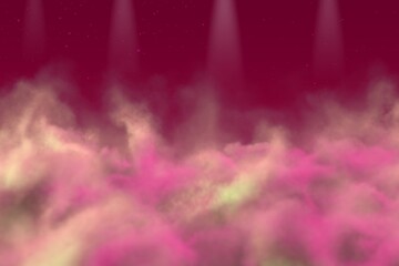 Wall Mural - cosmic fog concept with spotlights design abstract background for any design purposes