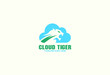 cloud tiger logo exclusive design inspiration
