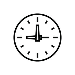 Canvas Print - Clock icon