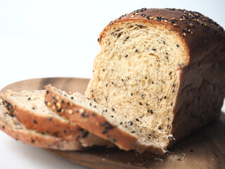 Poster - Milk sandwich bread with sesame seed