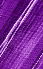 Diagonal Patterns Of Alpaca Knitted Wool Fabric In Gradient Purple Striped