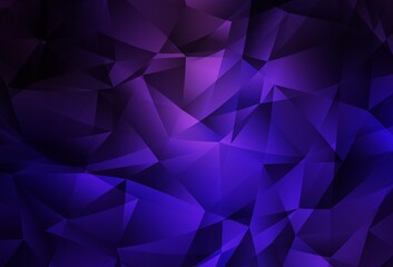 Dark Purple, Pink vector abstract mosaic background.