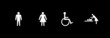 © adzkiaadira - changing room icon set, toilet icon set, changing room and toilet sign symbol