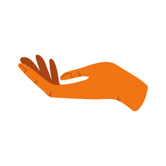 Wall Mural - hand receiving gesture