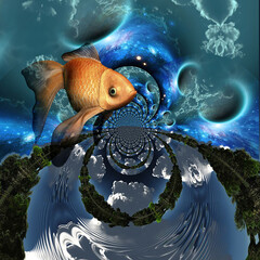Wall Mural - between two worlds