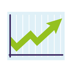 Wall Mural - financial statistic chart