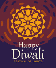 Canvas Print - happy diwali invitation