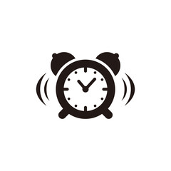 Wall Mural - Alarm Clock Icon Illustration Design, Ringing Alarm Clock Symbol Template Vector