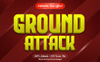 © Work 19 Studio - Ground attack editable text effect game style