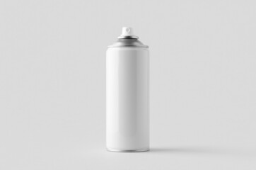 Poster - White spray paint can mockup.