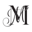 mm, mm, monogram logo. Calligraphic signature icon. Wedding Logo Monogram. modern monogram symbol. Couples logo for wedding