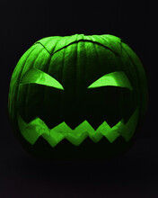 Green Halloween Pumpkin