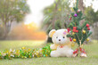 © Sawat - Teddy bear with Christmas tree on nature background